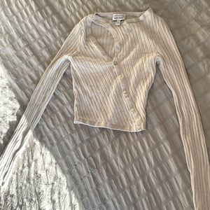 & Other Stories diagonal cut cardigan